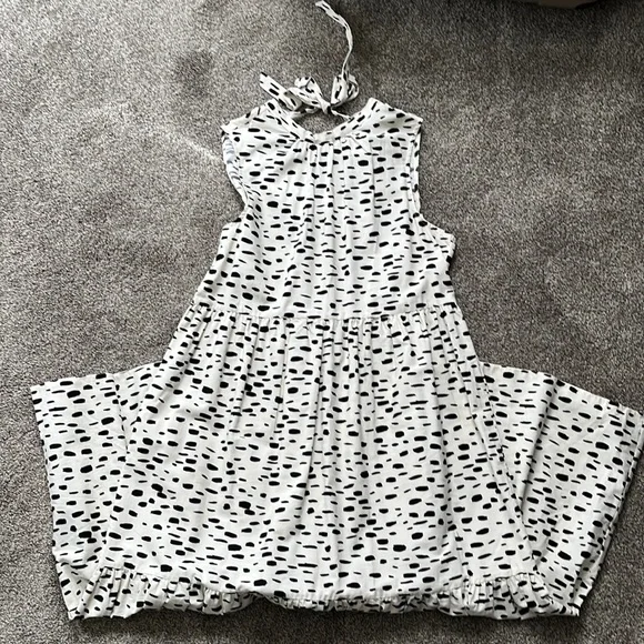 asos black and white maxi dress NWT black & white buffalo check ASOS maxi dress - SIZE 12 / so cute!!!!